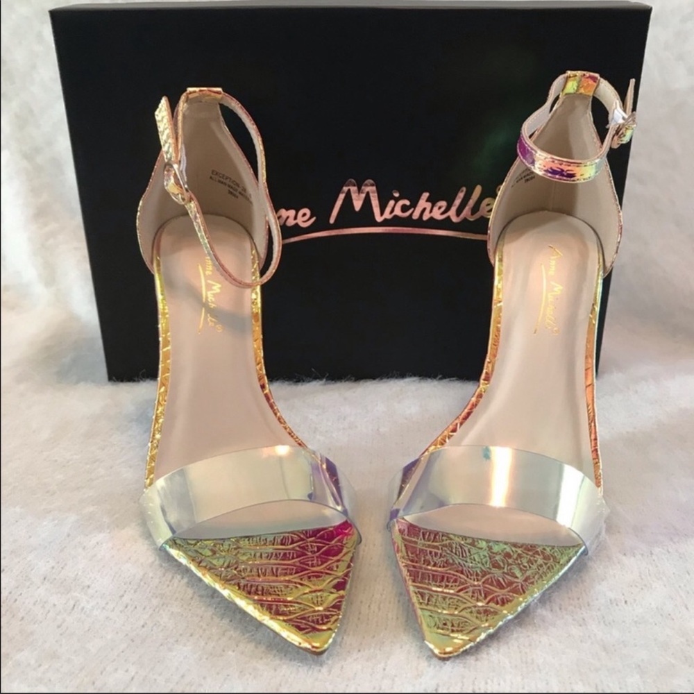Iridescent pointy high heels - Picture 5 of 6